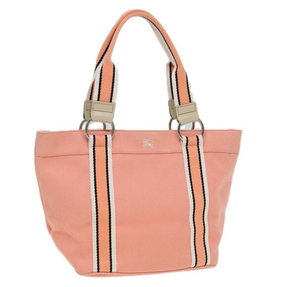 Burberry Blue Label Tote Bag Canvas Pink - Picture 1 of 16